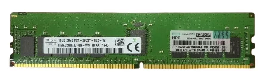 Memoria HPE 16GB PC4-2933Y DDR4 P03050-091 P06188-001