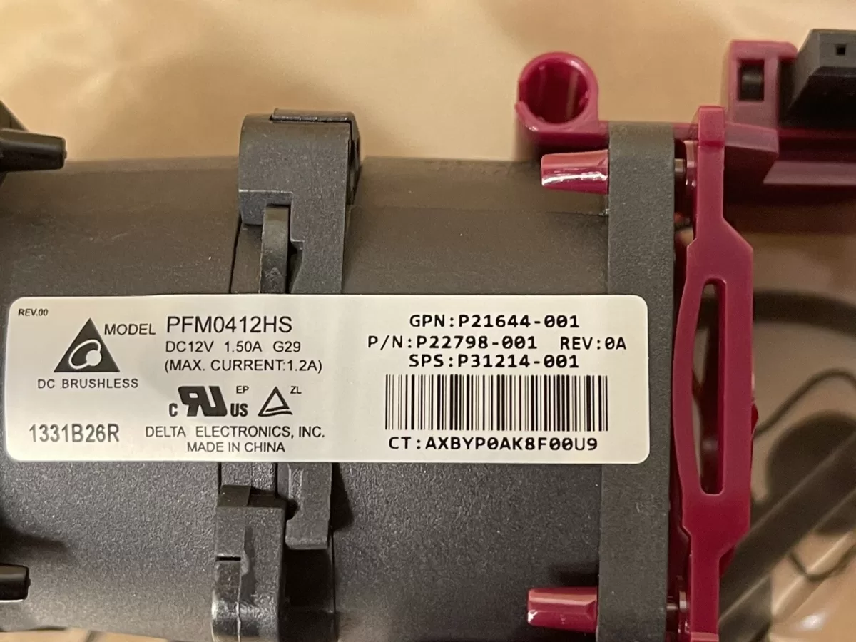  Cooler Fan Hp Dl360 G10+ P21644-001- P22798-001 - P31214-001 - P21645-001