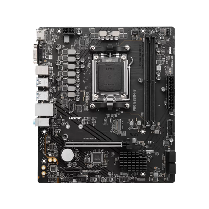 Motherboard MSI PRO B650M-B, Chipset AMD B650, Socket AMD AM5, mATX