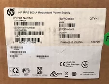 HP HPE JD183A RPS 800 A Redundant Power Supply RPS800-A MSR3024 MSR3012 RPS - Open box
