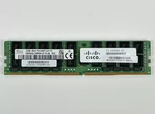 Cisco 1x 32GB 4Rx4 4DRx4 PC4-2400T-L LRDIMM ECC DDR4 RAM Memory UCS-MR-1X324RV-A - Used