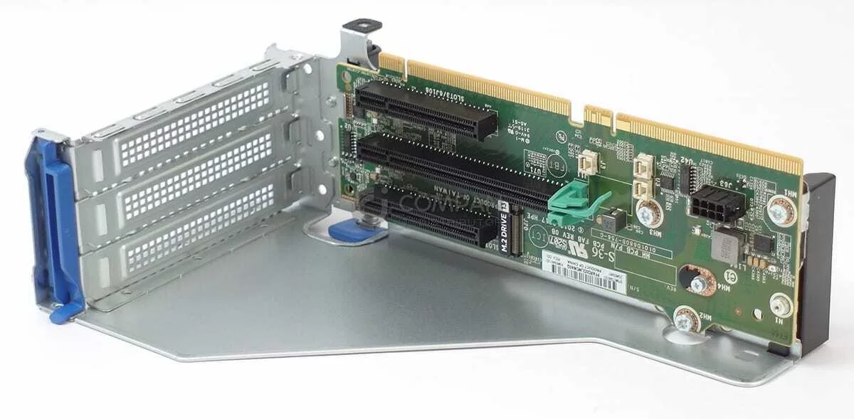 HP DL380 G10 PCI M.2 Riser Card Assembly 877946-001 875056-001 Usado