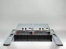 IBM Storwize V7000 Gen2 14.4TB 24x 600GB 15k Expansion 2x PSU Rails 24x 2076-24F - Used