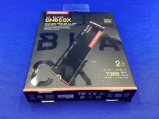 New WDBB9G0020BNC WD BLACK SN850X 2TB PCIe Gen 4 x4 NVMe M.2 2280 Internal SSD - New