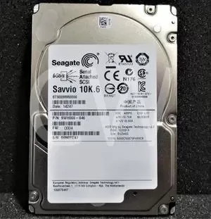 Disco Duro SEAGATE 900GB 10K 2.5 SAS 6GB/S ST900MM0006 SAVVIO para servidores HP, Lenovo, IBM DELL - Usado Garantia 12 Meses