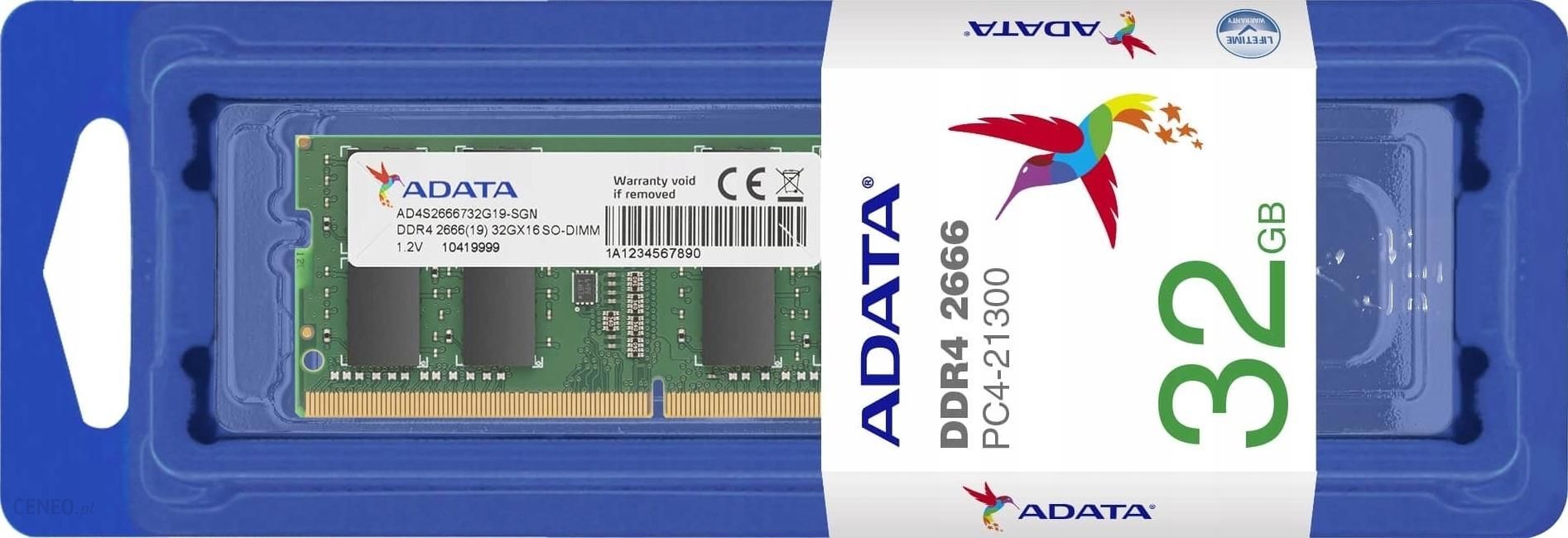 Ad4s2666732g19 32GB) ADATA DDR4 2666 16GB×2枚 増設メモリ