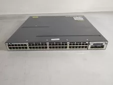 Cisco Catalyst WS-C3750X-48T-S 48x 1GbE 4x 10G SFP+ Managed Switch - Used