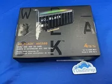 WDS400T1X0L WD BLACK AN1500 NVMe AIC 4TB PCI-Express 3.0 x8 Internal SSD - New