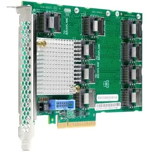 Tarjeta de Extension para Contolador SAS HPE DL38X - 12Gb/s SAS, Serie ATA/600 - PCI Express 3.0 x8 - Tarjeta enchufable - 9 Total puerto(s) SAS - 9 Puerto(s) interno SAS - 0 Puerto(s) externos SAS