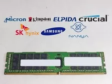 Major Brand 32 GB DDR4-2400T PC4-19200R 2Rx4 1.2V RDIMM Server RAM - Used