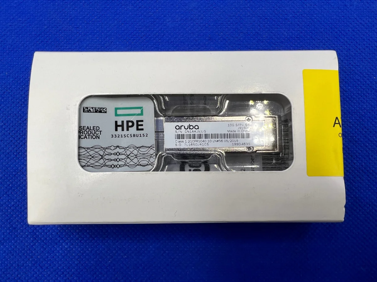 Transceptor Aruba HPE 10G SFP+ LC SR 300m MMF J9150D_N 1990-4175 Producto Nuevo