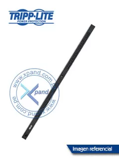 Unidad de distribución de energía Tripp-Lite PDUMV20H, monofásico con medidor digital. PDU monofásico con medidor digital, de 16/20A 200/240V, para instalación vertical de 0U en rack de 162 cm, cable de alimentación desprendible de 3.05 MTS, con clavija NEMA L6-20P, 38 tomacorrientes (32 C13, 6 C19).