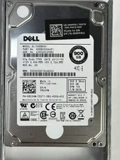 Dell 900GB SAS 6 Gbps 2.5" 10K RPM SFF HDD Hard Disk Drive Dell Tray 512n HDD 6G - Used