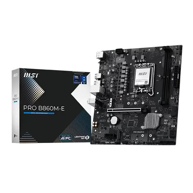 Motherboard MSI PRO B860M-E, Chipset Intel B860, LGA1851, HDMI, DP, mATX
