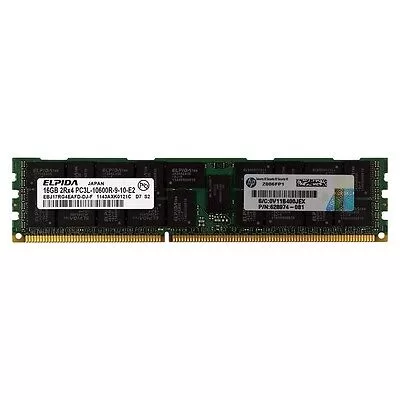 Memoria HP 628974-081 16GB 1333MHZ PC3-10600 CL9  1333MHz 1.35v para HP G6 G7 G8 Retirado de equipo en Uso garantia 12 Meses