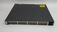 Cisco Catalyst 3750-E WS-C3750E-48PD-S 48-Port PoE Gigabit Ethernet Switch - Used