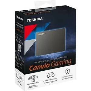 Disco Duro Pórtatil Toshiba Canvio Gaming HDTX110XK3AA - Externo - 1TB - Negro - Consola de juegos Dispositivo compatible - USB 3.0 - 2Año(s) Garantía