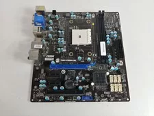 MSI FM2-A75MA-E35 Socket FM2 DDR3 SDRAM Desktop Motherboard - Used