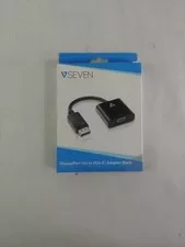 New SEVEN CBLDPVGA  DisplayPort to VGA Adapter Black - New