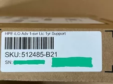 HPE iLO Advanced Paper License iLO5 w/ 1 Year Support on Licensed Features - New