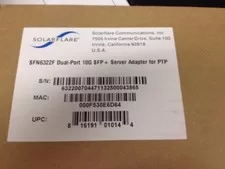 NEW F/S SFN6322F Solarflare Dual-Port 10GbE SFP+ Server Network Card - New