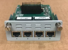 Check Point Port RJ45 CPAC-4-1C-L 4 Gigabit Ethernet Network Add In Module V:1.3 - Used