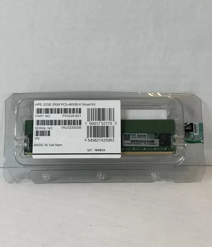 Memoria HPE 32GB (1x32GB) Dual Rank x8 DDR5-4800 CAS-40-39-39 EC8, Model: P43328-B21 P4330-0A1 P48501-001