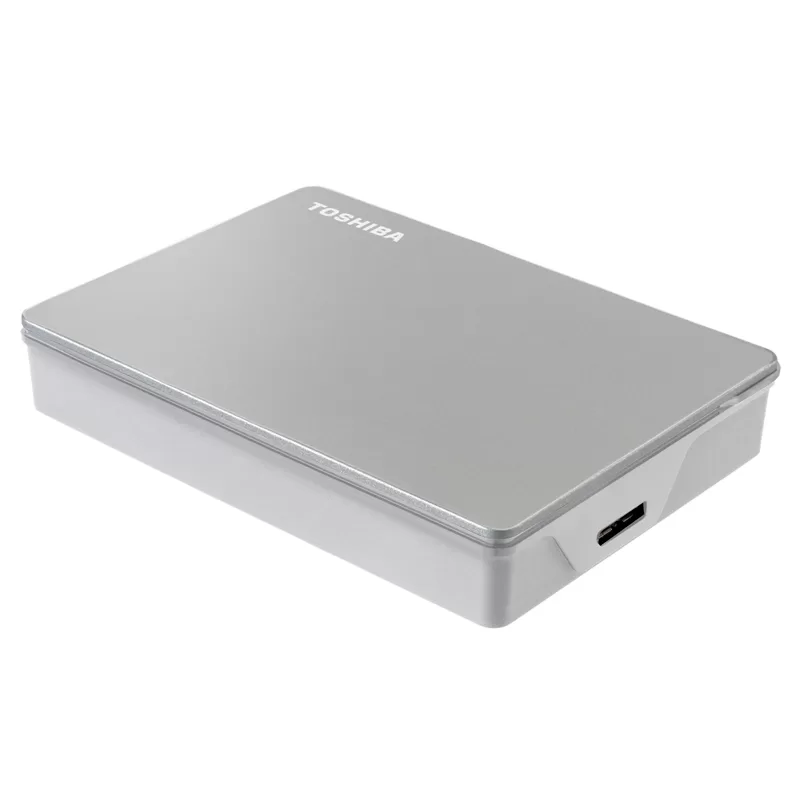 Disco Duro Externo Toshiba Portátil Canvio Flex, 4 TB, USB 3.0 / 2.0, Color: Plata