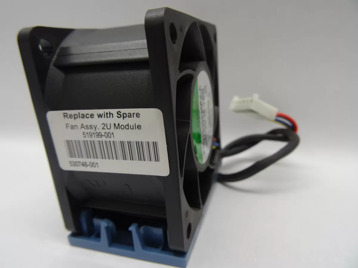 HP DL180G6 Replace with Spare Fan Assy 2U Module 5199199-001 530748-001 Fan,PSD1206PMBX-A 12V 18W Cooling Fan Retirado de Equipo en uso