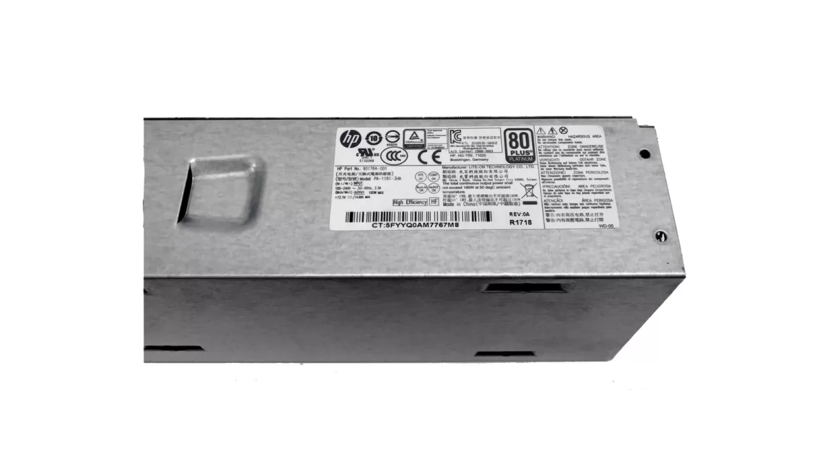 Fuente HP Prodesk 600 G3 SFF 180W Desktop  4pin 901764-001, 901765-001  - Retirado de Equipo en Uso Garantia : 12 Meses