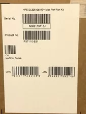 HPE DL325 Gen10+ Plus Maximum Performance Fan Kit Proliant G10+ Contains 8x fans - New