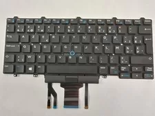 Dell HC6KK Belgian Backlit Laptop Keyboard For Latitude E5450 E5470 - Used