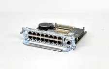 Cisco 16-Port 10/100/1000 Ether+ Switch Network Module 1G NM-ESW-16 GE-DCARD-ESW - Used