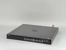 Dell PowerSwitch N3024 24-port RJ-45 Ethernet Switch Stack 2x SFP 2x SFP+ 1xPSU - Used