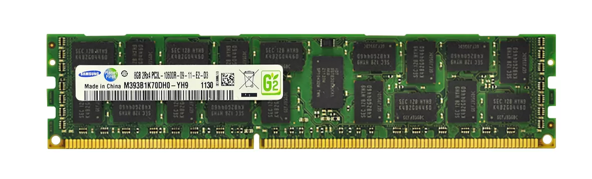 Memoria para Servidores Samsung M393B1K70DH0-YH9 8GB 2Rx4 PC3L-10600R  Reitado de Equipo en Uso Garantia 12 Meses