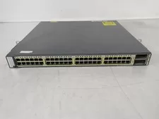 Cisco Catalyst WS-C3750E-48PD-SF 48x GbE 2*10GE(X2)  Managed PoE Switch - Used