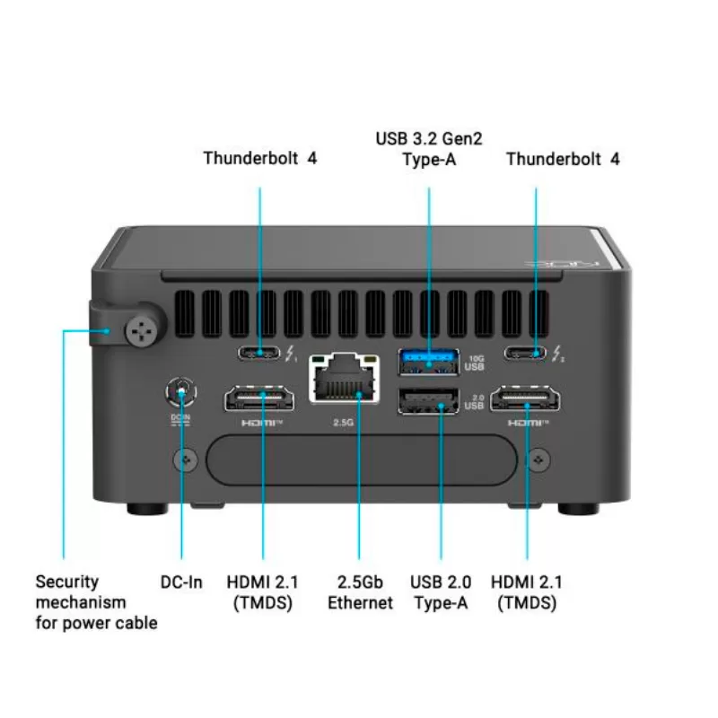 Barebone ASUS NUC 15 Pro, Intel Core 3 100U 1.2 / 4.7GHz/6C/8T/10MB Smart Cache
