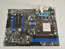MSI 870U-G55 AMD Socket AM3 DDR3 Desktop Motherboard w/ I/O shield - Used