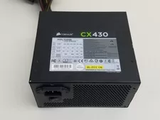 Corsair CP-9020046 CX 430 430W 20+4-Pin ATX Desktop Power Supply - Used