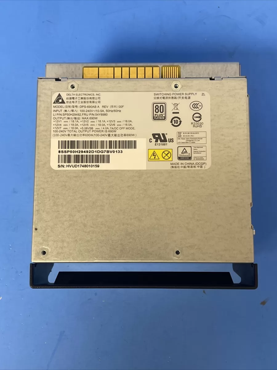 Fuente Lenovo ThinkStation DPS-690AB A P720 P520 690W 54Y8980 Retirado de Equipo en Uso Garantia 12 Meses