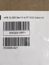 Sealed HPE DL325 Gen10 ODD Optical Disk Drive SATA+Power Cable Kit - New