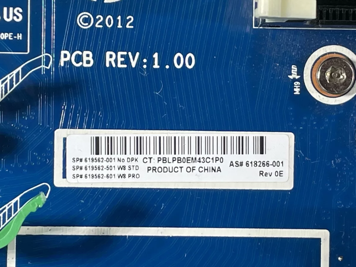 Placa 618266-001 HP Z820 WorkStation  LGA2011 619562-001 618266-001  Retirado de Equipo en Uso Garantia 12 Meses