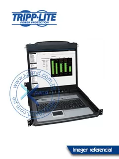 Consola KVM TrippLite para instalacion en rack de 1U de 8 puertos con LCD de 19". + 8 cables combinados para PS2/USB, controla hasta 8 computadoras con un solo KVM con consola integrada.