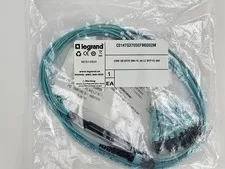 Legrand C0147G3705EFM0002M Core 2M 40G MTP-LC Multimode Fiber Optic Cable - New