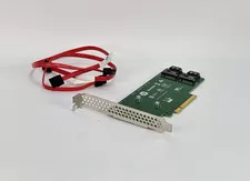 HP HPE Dual M.2 SATA 2280 Enablement Kit Riser Card w/Cables FH 759505-001 - Open box