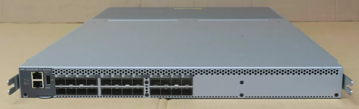 HP SN3000B Brocade 6505 QW938A 16Gb 24-Port Active SFP+ Fibre Channel SAN Switch - Retirado de DataCenter Garantia 12 Meses