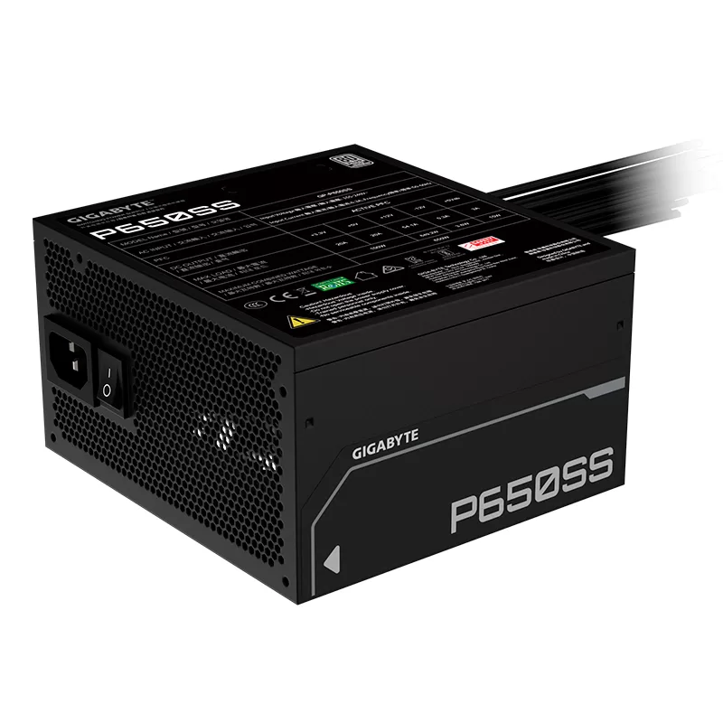 Fuente de alimentación Gigabyte P650SS , 650W, 80 PLUS Siver, Formato ATX.