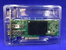 Both Brackets LPE35002 DELL/EMULEX 32GB 2Port 32GFC HBA Both Bracket LPE35002-M2 - Used