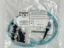 Legrand 808-LMMPT00355L40G Fiber Optic Cable 1M MTP-LC 40/100 Gigabit Multimode - New