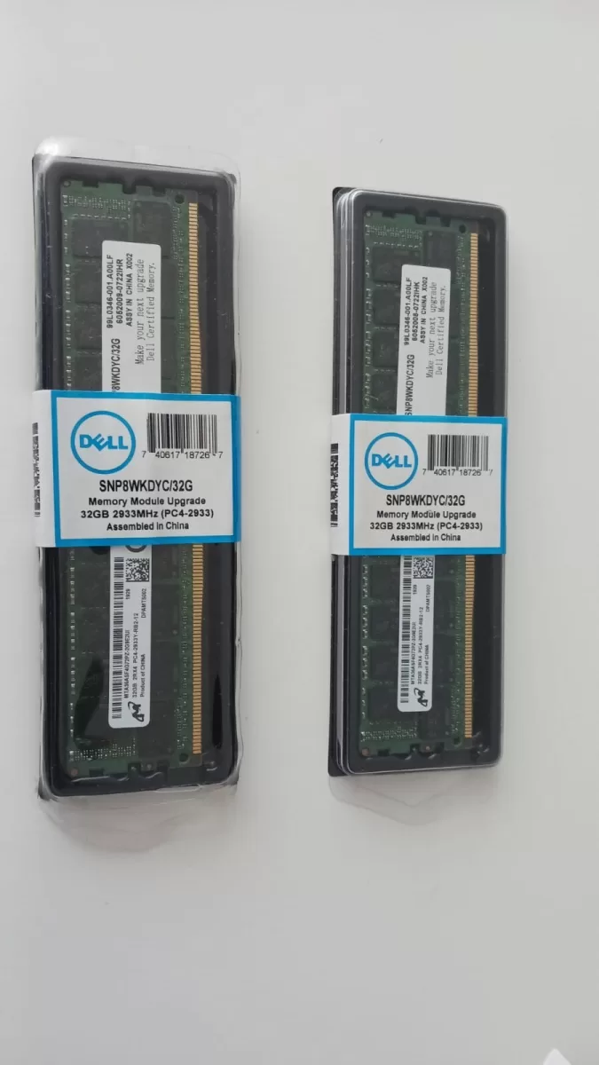 Memoria DELL SNP8WKDYC/32G 32GB 2RX4 DDR4 PC4-2933Y RDIMM ECC 